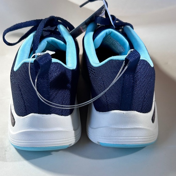 Skechers Arch Comfort Women's Navy Pink Blue Running Shoes Sneakers Size 6 NWT - Picture 8 of 11